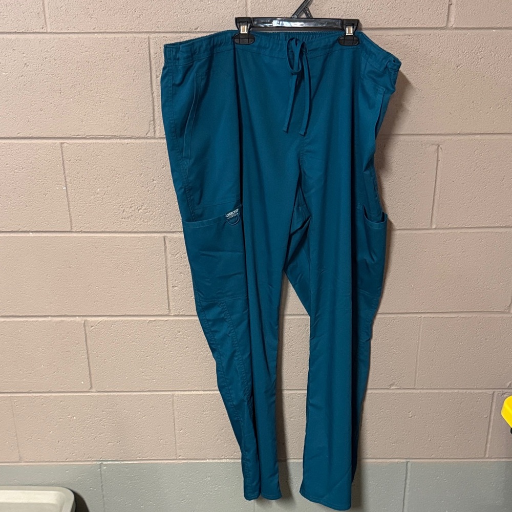 Cherokee Revolution Teal Workwear Top View 4